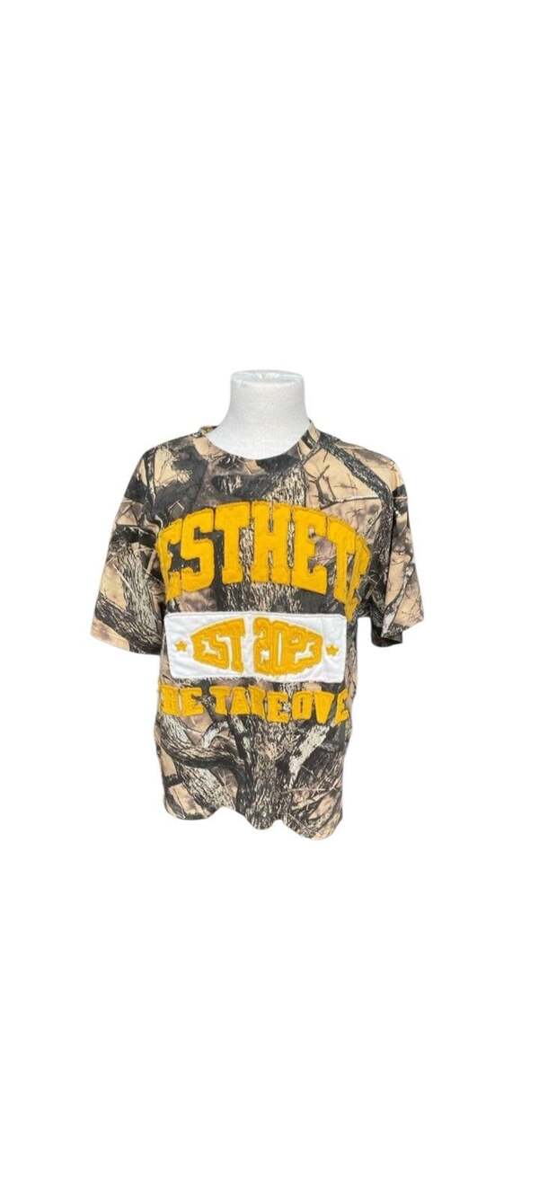Aesthete Camo Graphic T-Shirt Tree Bark Camouflage
